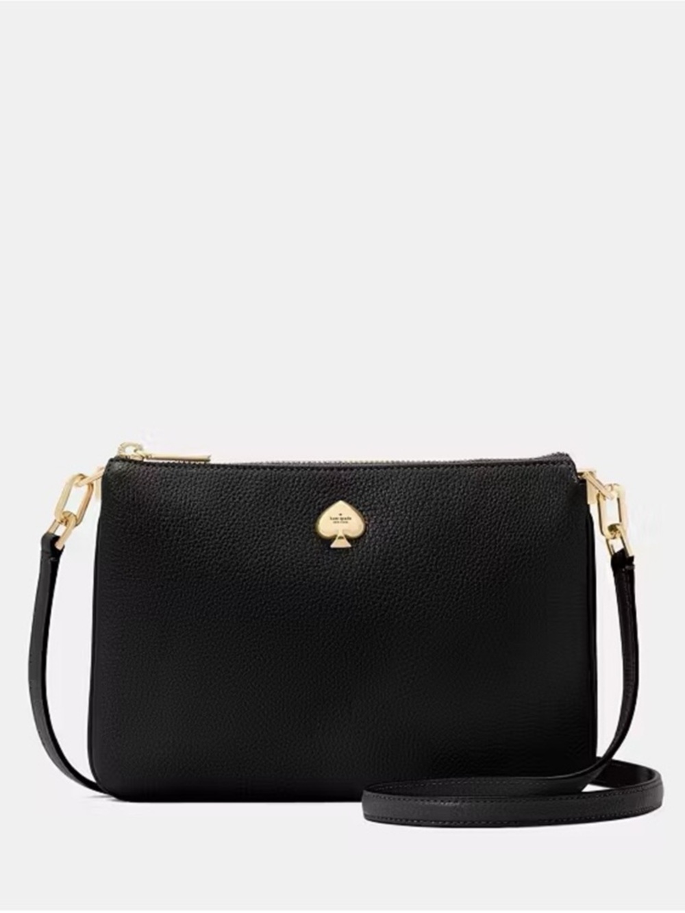 Kate Spade Kayla Small Triple Compartment Crossbody Bag, Black NWT